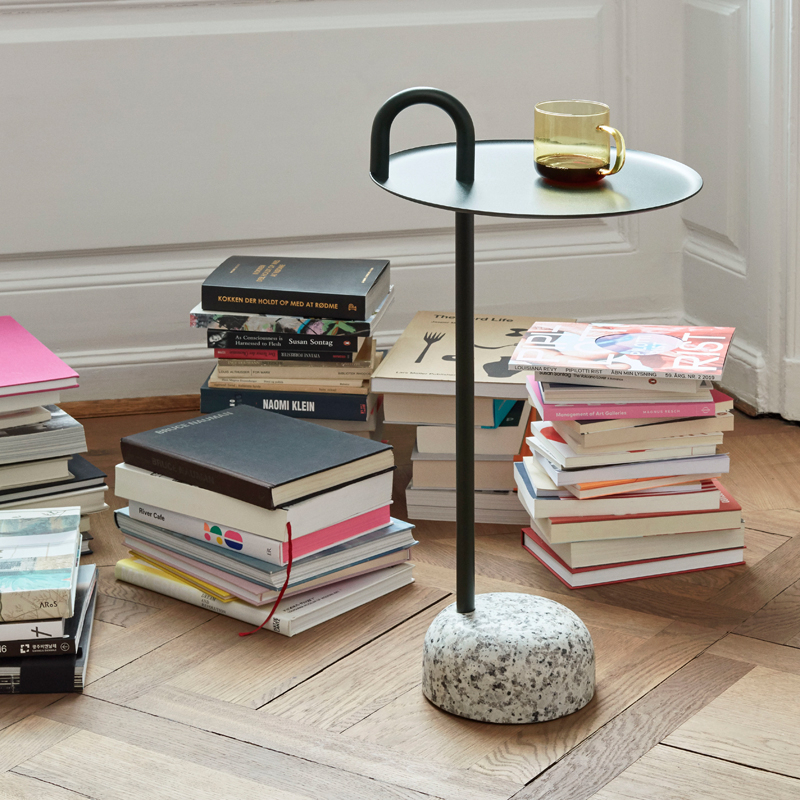 Table d'appoint guéridon BOWLER Beige HAY