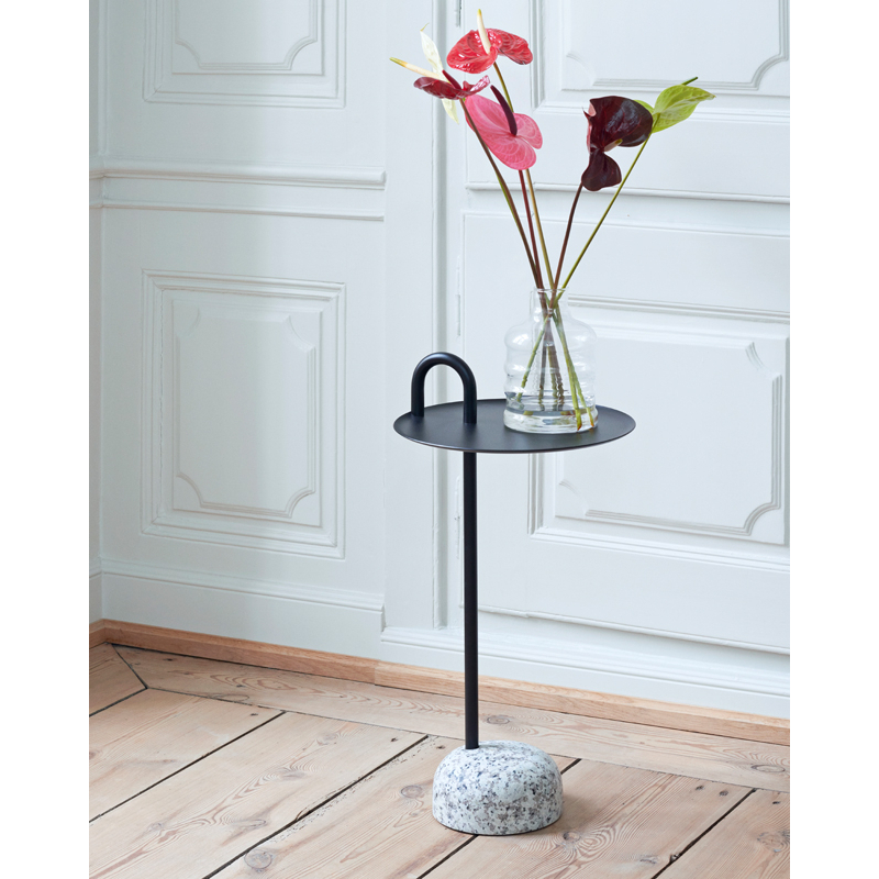 Table d'appoint guéridon BOWLER Beige HAY