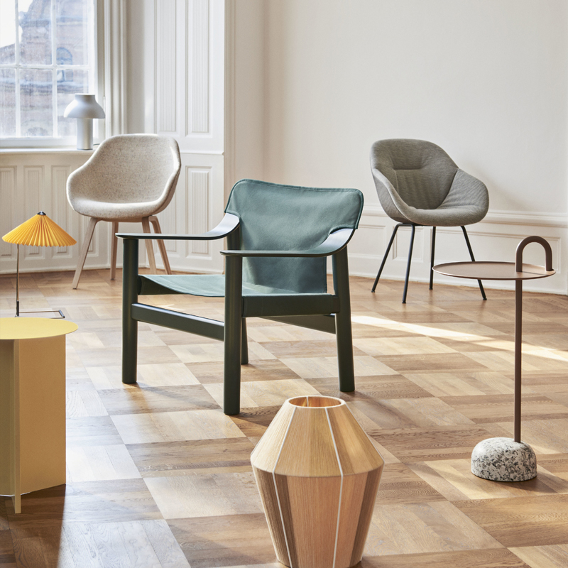 Table d'appoint guéridon BOWLER Beige HAY