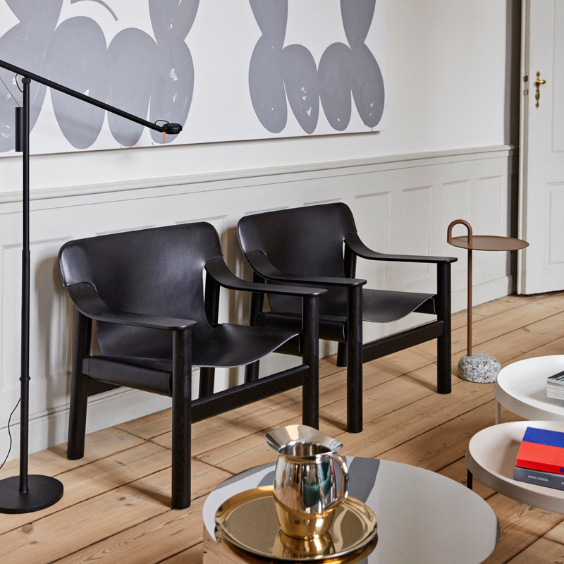 Table d'appoint guéridon BOWLER Beige HAY