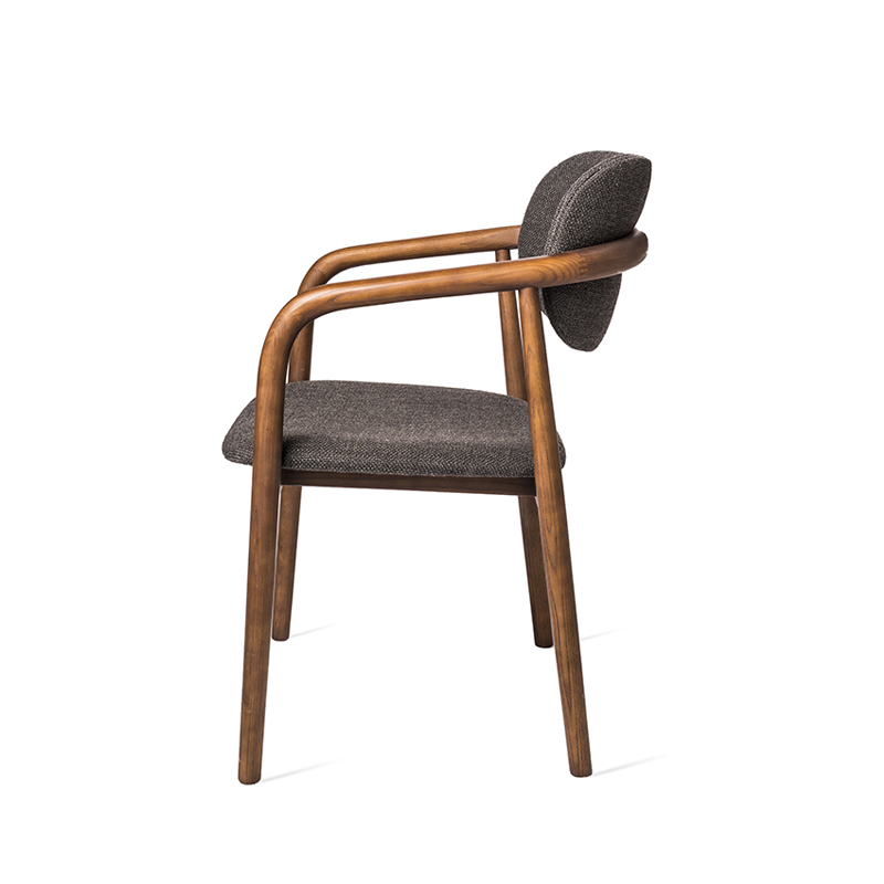 Chaise HENRY Smooth Bermuda gris foncé POLS POTTEN