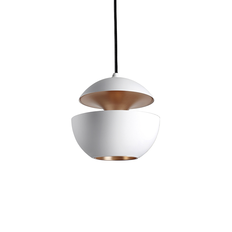 Suspension HERE COMES THE SUN 175 Blanc & cuivre DCW EDITIONS