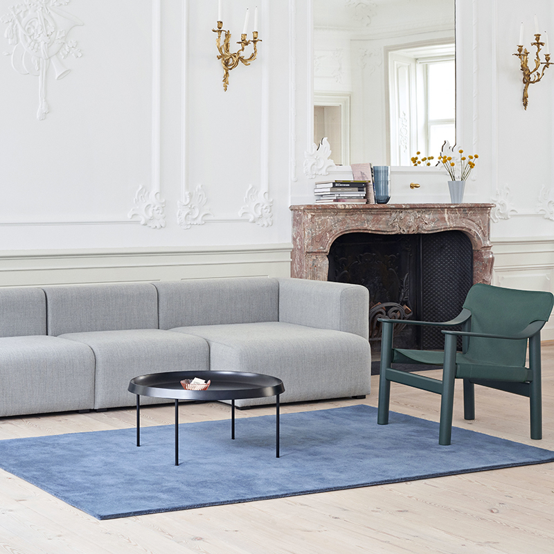 Fauteuil BERNARD Toile Vert foncé HAY