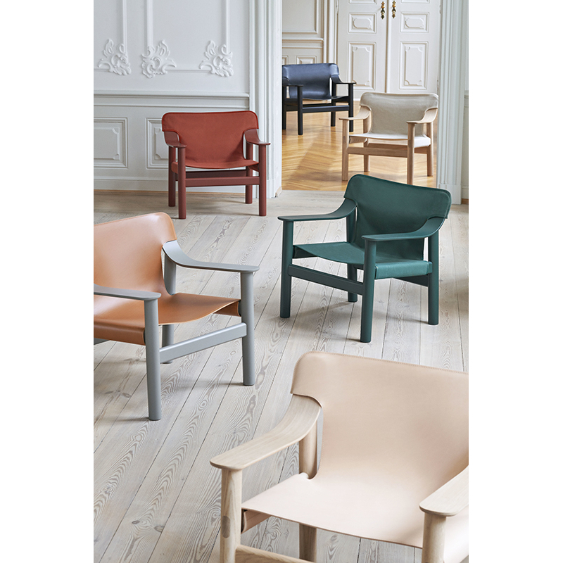 Fauteuil BERNARD Toile Vert foncé HAY