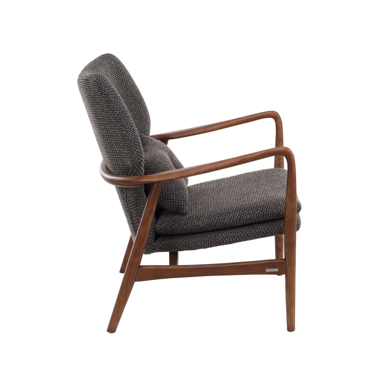 Fauteuil PEGGY Rough gris/ frêne POLS POTTEN