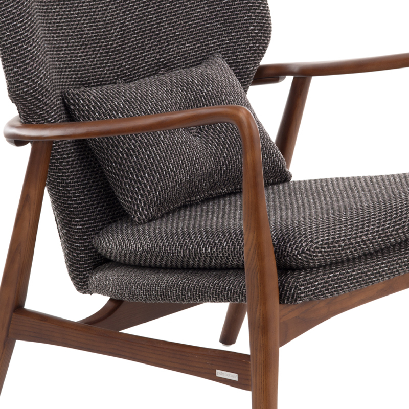 Fauteuil PEGGY Rough gris/ frêne POLS POTTEN