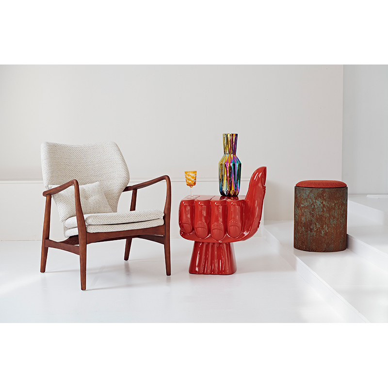 Fauteuil PEGGY Rough gris/ frêne POLS POTTEN