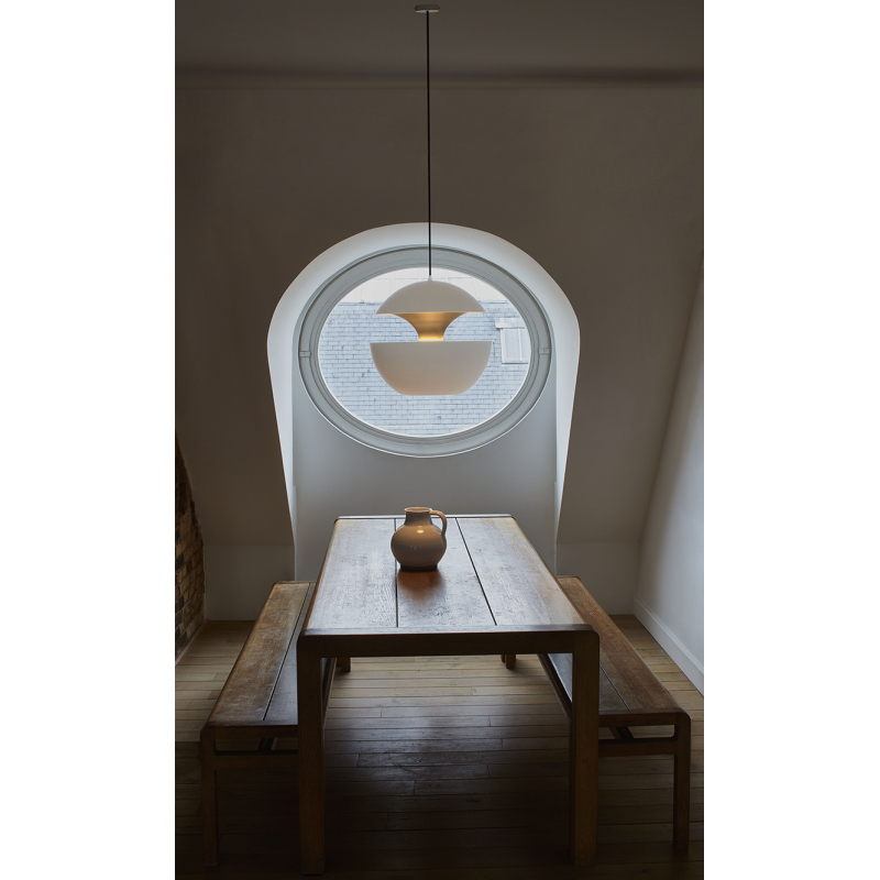 Suspension HERE COMES THE SUN 450 Noir & cuivre DCW EDITIONS