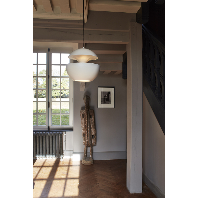 Suspension HERE COMES THE SUN 450 Noir & cuivre DCW EDITIONS