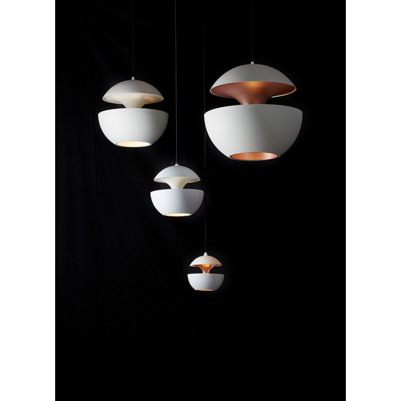 Suspension HERE COMES THE SUN 450 Noir & cuivre DCW EDITIONS