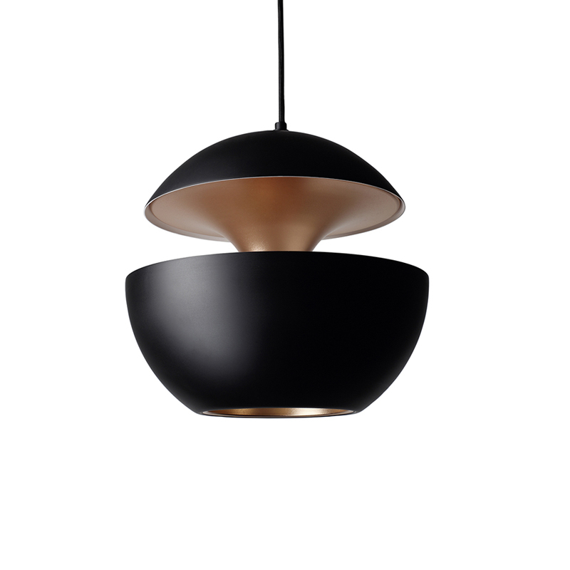 Suspension HERE COMES THE SUN 450 Noir & cuivre DCW EDITIONS