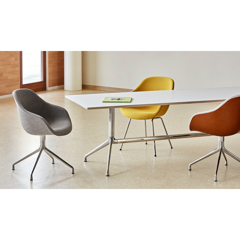 Chaise ABOUT A CHAIR AAC 127 Steelcut Trio 446/ chrome HAY