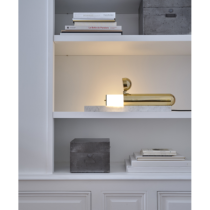 Lampe à poser ISP TABLE Marbre blanc DCW EDITIONS