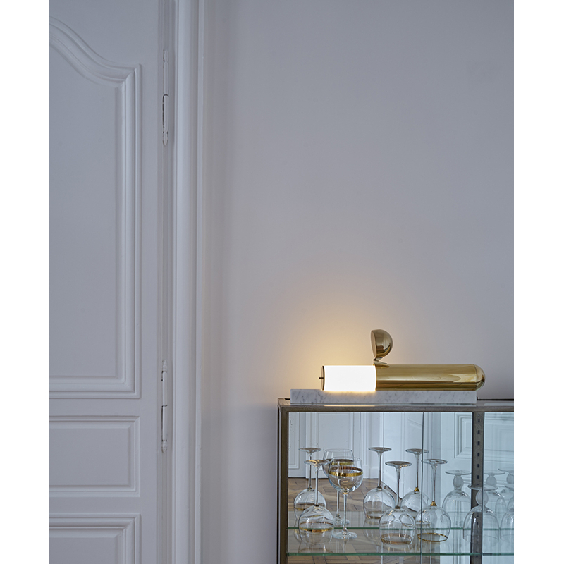 Lampe à poser ISP TABLE Marbre blanc DCW EDITIONS