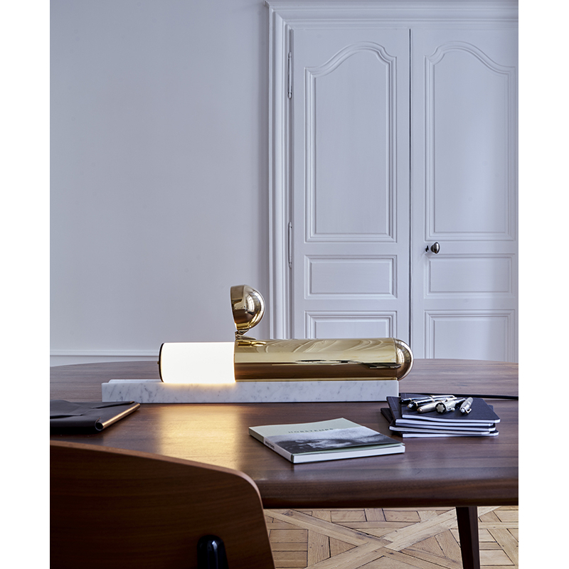 Lampe à poser ISP TABLE Marbre blanc DCW EDITIONS