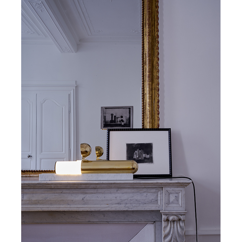 Lampe à poser ISP TABLE Marbre blanc DCW EDITIONS