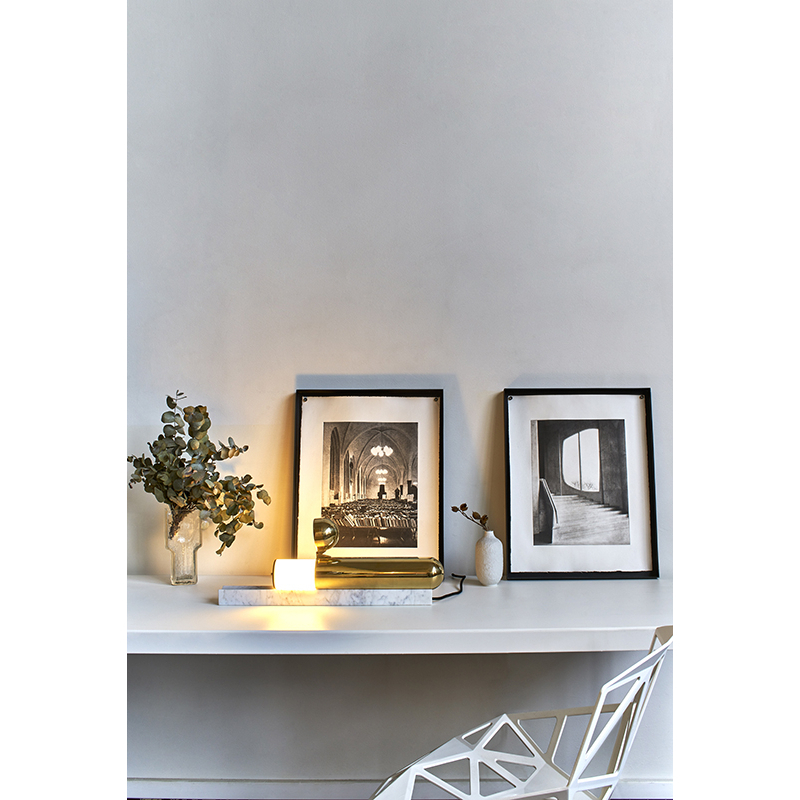 Lampe à poser ISP TABLE Marbre blanc DCW EDITIONS