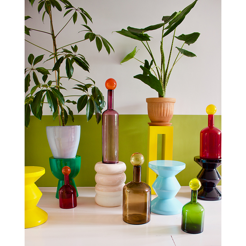 Table d'appoint guéridon CHUBBY Rose clair POLS POTTEN