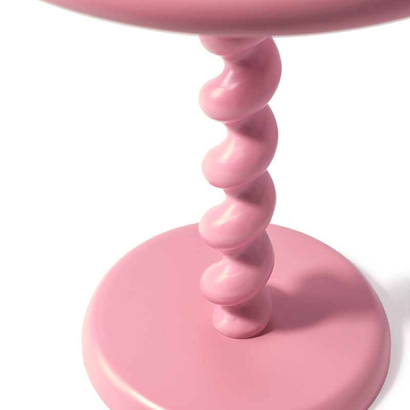 Table d'appoint guéridon TWISTER Rose clair POLS POTTEN