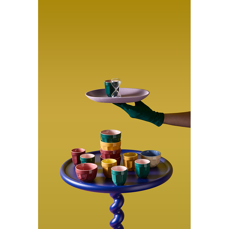 Table d'appoint guéridon TWISTER Rose clair POLS POTTEN