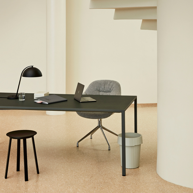 Chaise ABOUT A CHAIR AAC 121 SOFT Hallingdal 116/ aluminium poli HAY