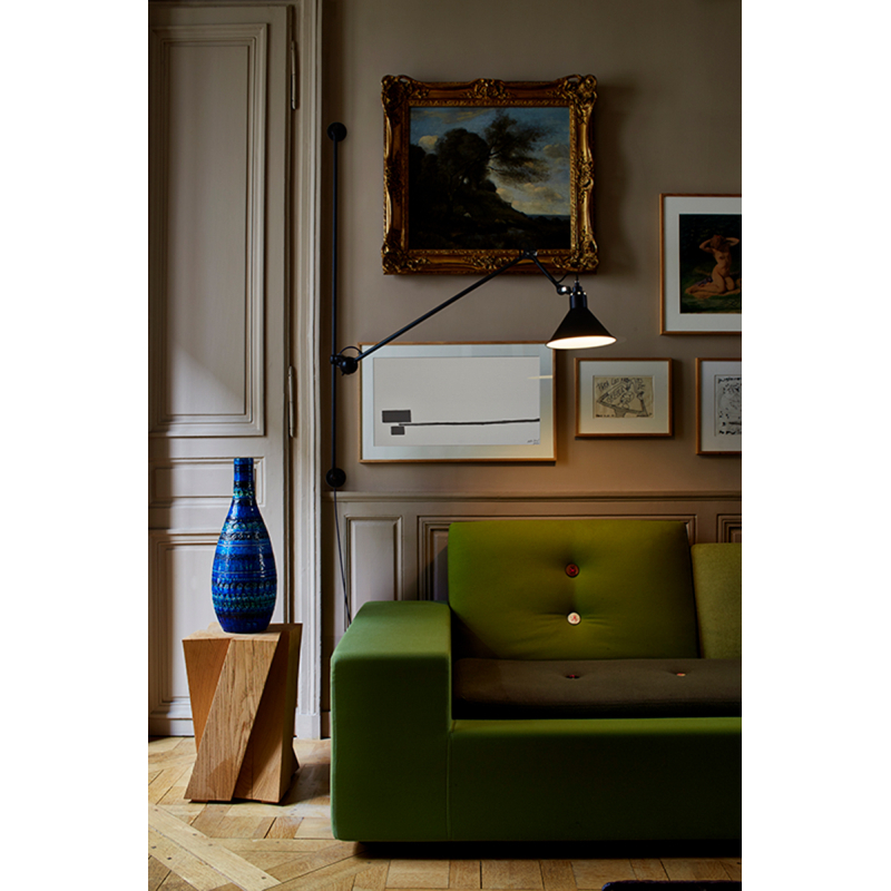 Applique GRAS N°214 Noir/ intérieur cuivre DCW EDITIONS