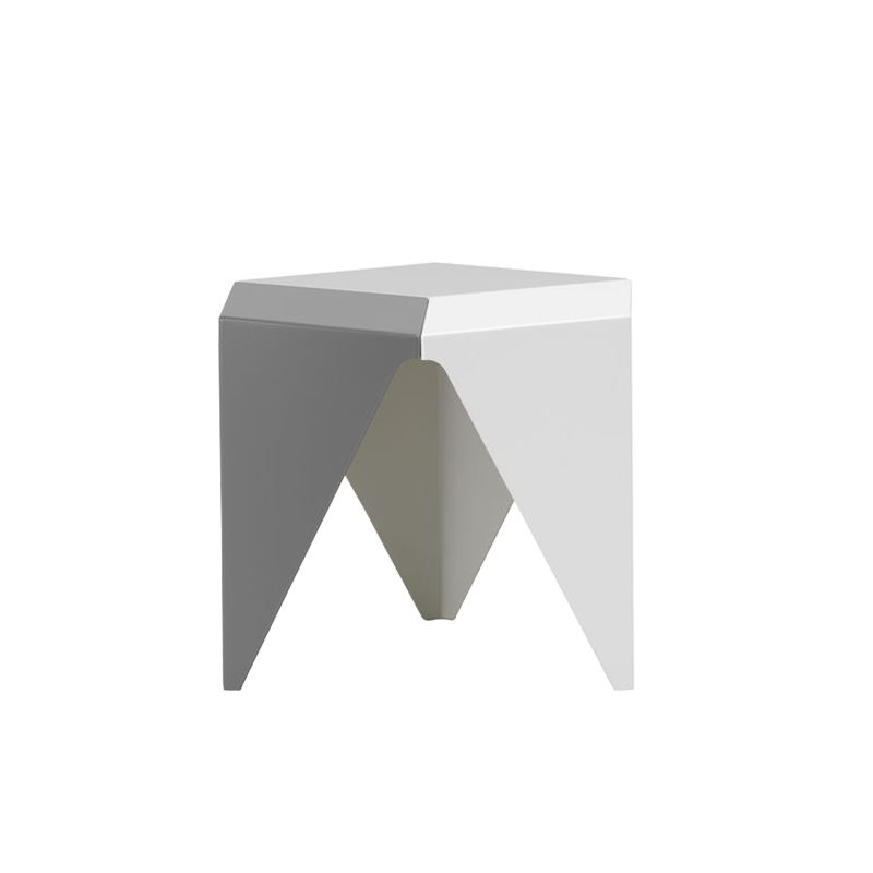 Table d'appoint guéridon PRISMATIC Gris clair 3 tons VITRA