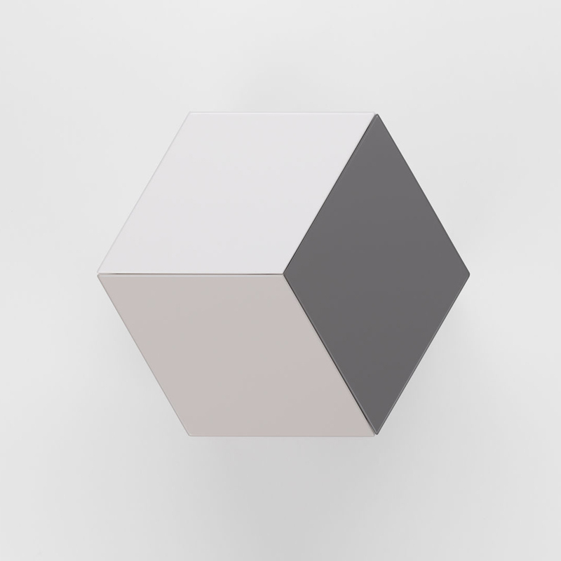 Table d'appoint guéridon PRISMATIC Gris clair 3 tons VITRA