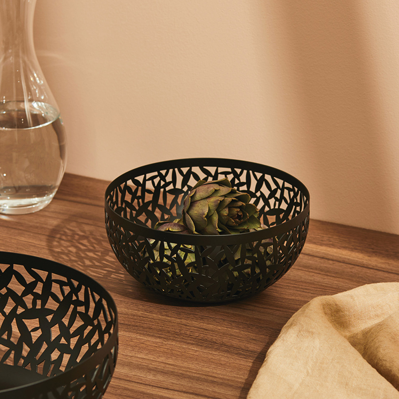 Centre de table & corbeille Corbeille à fruits CACTUS! Ø29 Noir ALESSI