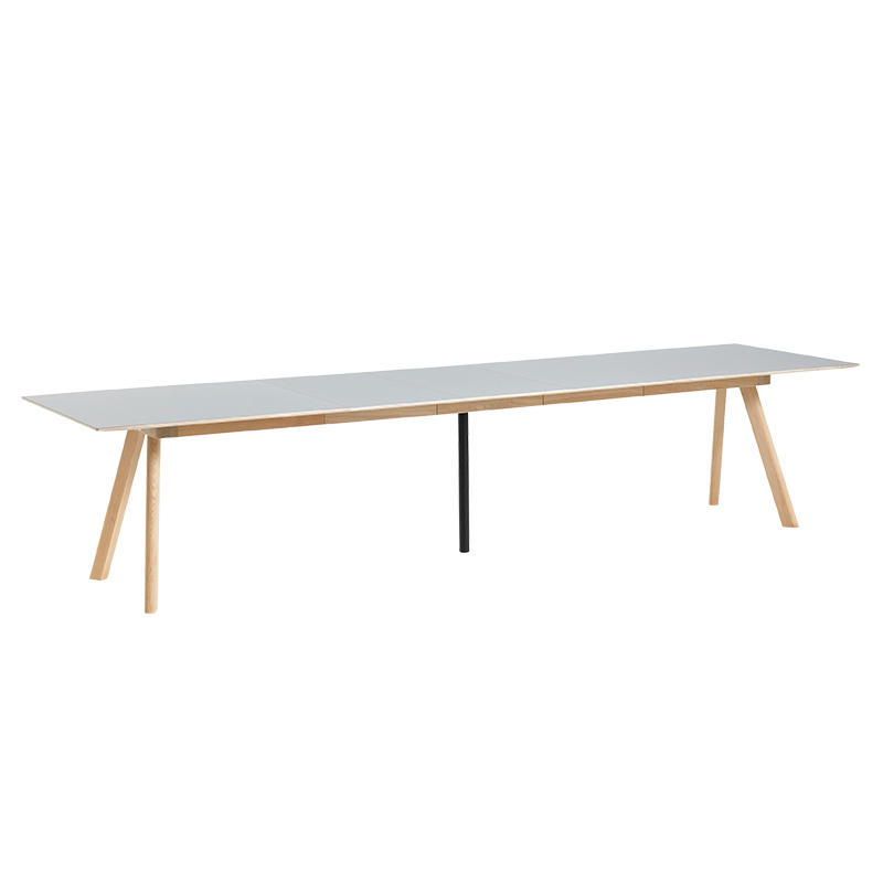 Table CPH 30 EXTENDABLE Lino gris/ chêne vernis à base d'eau HAY