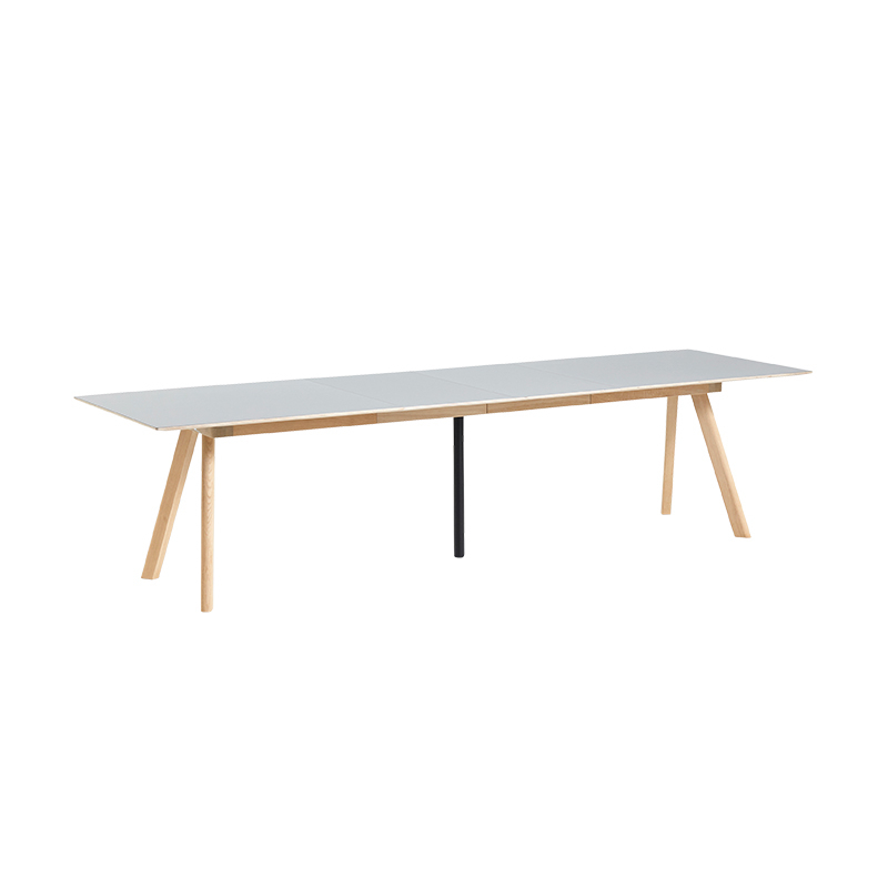 Table CPH 30 EXTENDABLE Lino gris/ chêne vernis à base d'eau HAY