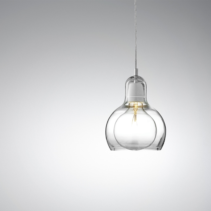 Suspension MEGA BULB SR2 Cordon transparent AND TRADITION