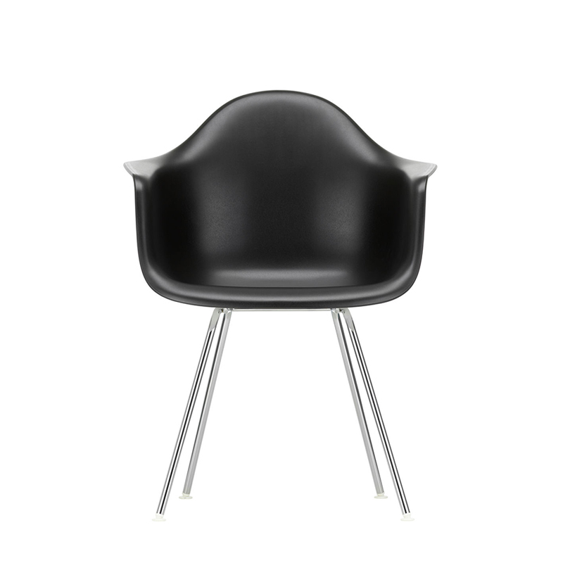 Chaise EAMES PLASTIC ARMCHAIR DAX Noir RE VITRA