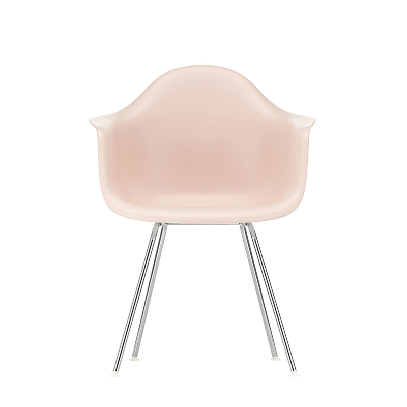 Chaise EAMES PLASTIC ARMCHAIR DAX Rose tendre RE VITRA