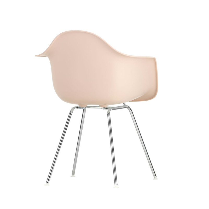 Chaise EAMES PLASTIC ARMCHAIR DAX Rose tendre RE VITRA