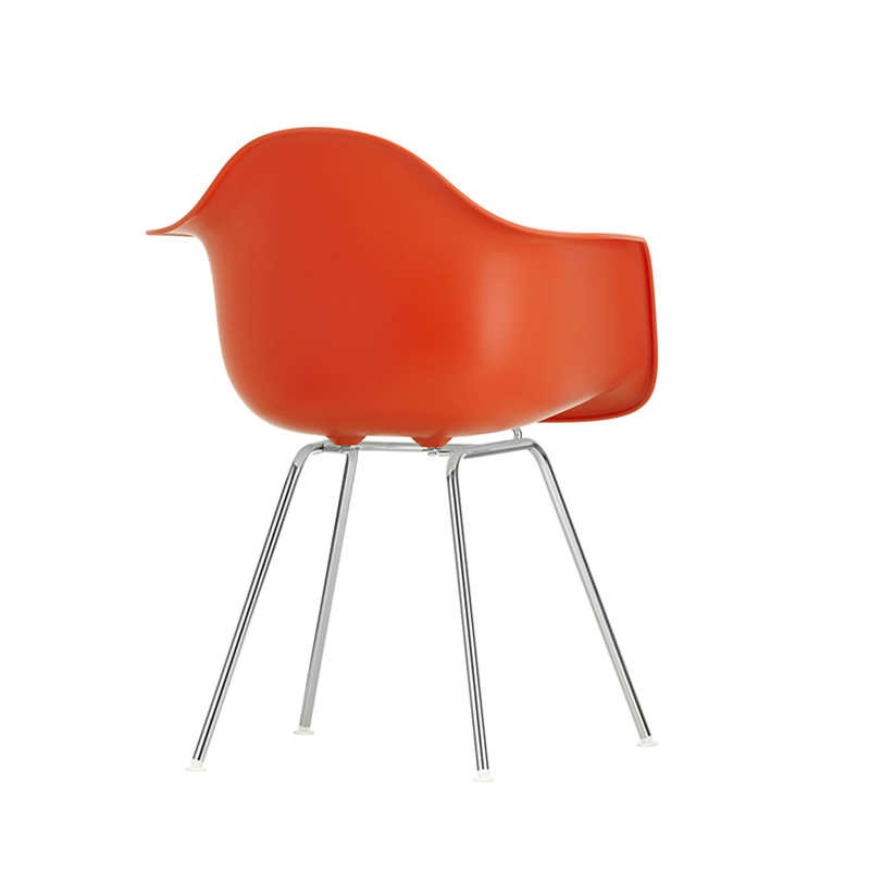 Chaise EAMES PLASTIC ARMCHAIR DAX Rouge coquelicot RE VITRA