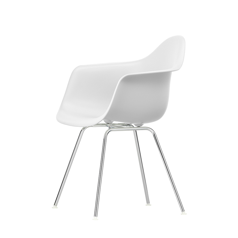 Chaise EAMES PLASTIC ARMCHAIR DAX Cotton white RE VITRA