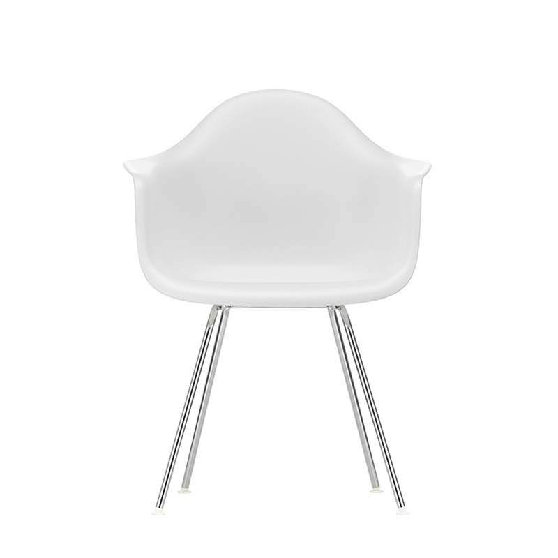 Chaise EAMES PLASTIC ARMCHAIR DAX Cotton white RE VITRA