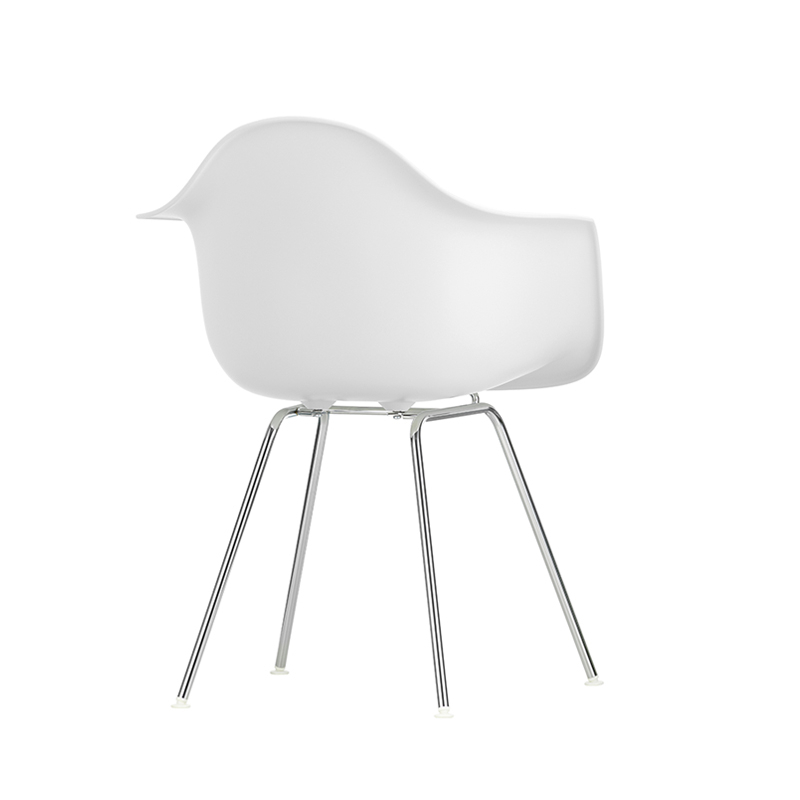Chaise EAMES PLASTIC ARMCHAIR DAX Cotton white RE VITRA