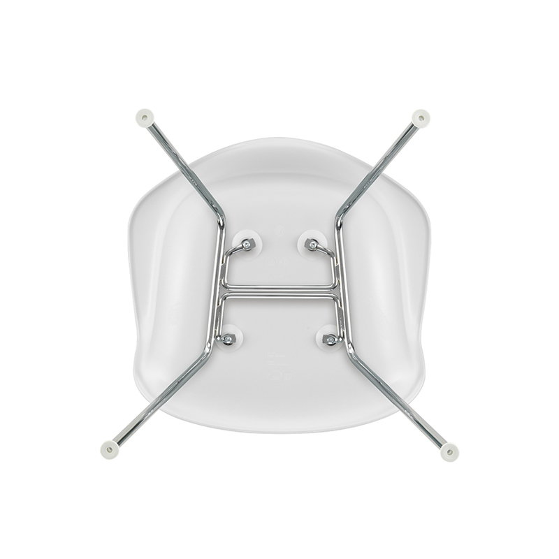 Chaise EAMES PLASTIC ARMCHAIR DAX Cotton white RE VITRA