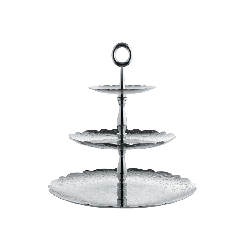 Plateau, plat Serviteur à 3 trois étages DRESSED Inox ALESSI