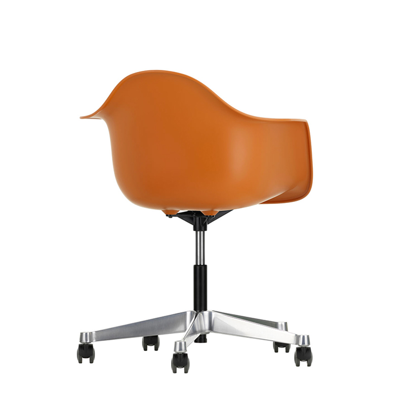 Fauteuil de bureau EAMES PLASTIC ARMCHAIR PACC Orange rouille RE VITRA