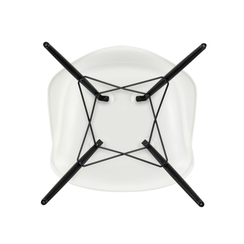Chaise EAMES PLASTIC ARMCHAIR DAW Blanc VITRA