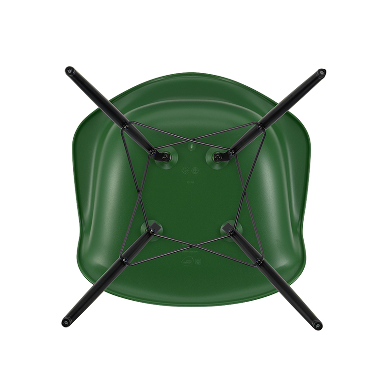 Chaise EAMES PLASTIC ARMCHAIR DAW Vert émeraude RE VITRA