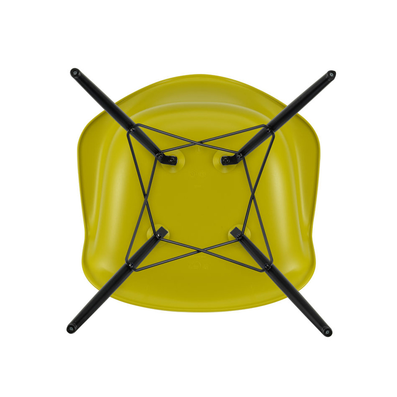 Chaise EAMES PLASTIC ARMCHAIR DAW Moutarde RE VITRA