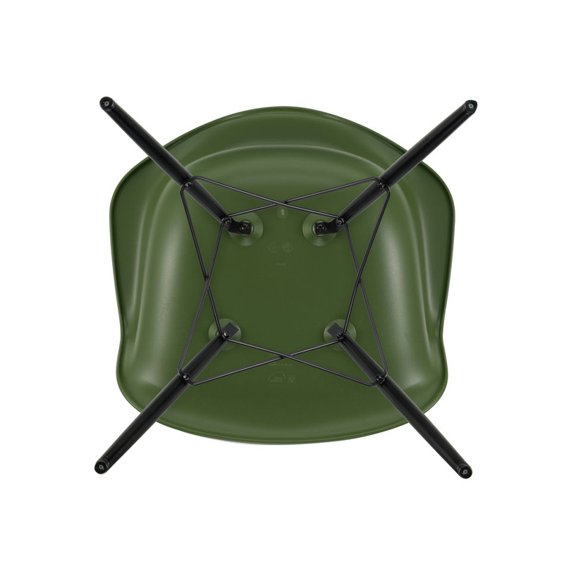 Chaise EAMES PLASTIC ARMCHAIR DAW Forêt RE VITRA