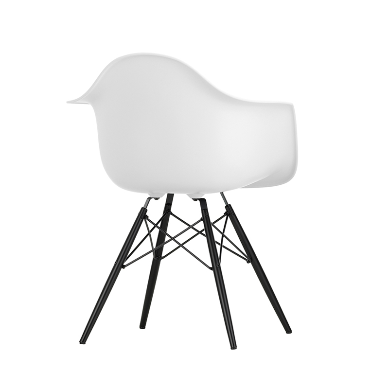 Chaise EAMES PLASTIC ARMCHAIR DAW Cotton white RE VITRA