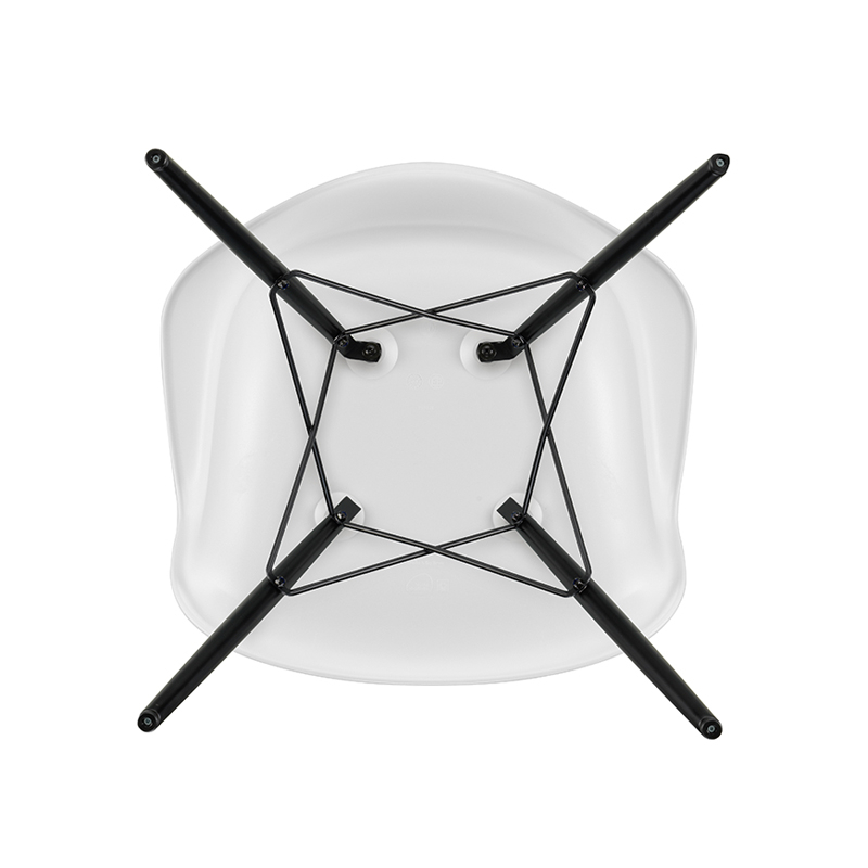 Chaise EAMES PLASTIC ARMCHAIR DAW Cotton white RE VITRA
