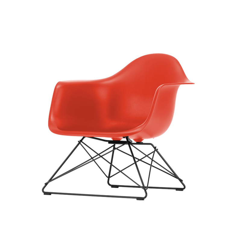 Fauteuil EAMES PLASTIC ARMCHAIR LAR Rouge coquelicot RE VITRA