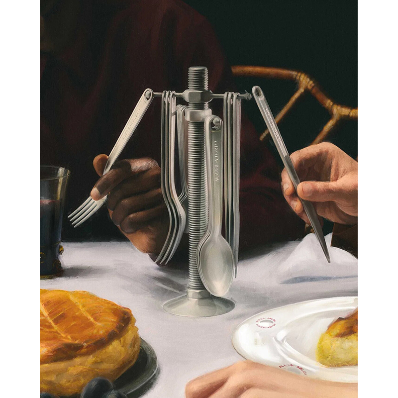 Couvert Service à couverts CONVERSATIONAL OBJECTS 16 pièces Inox ALESSI